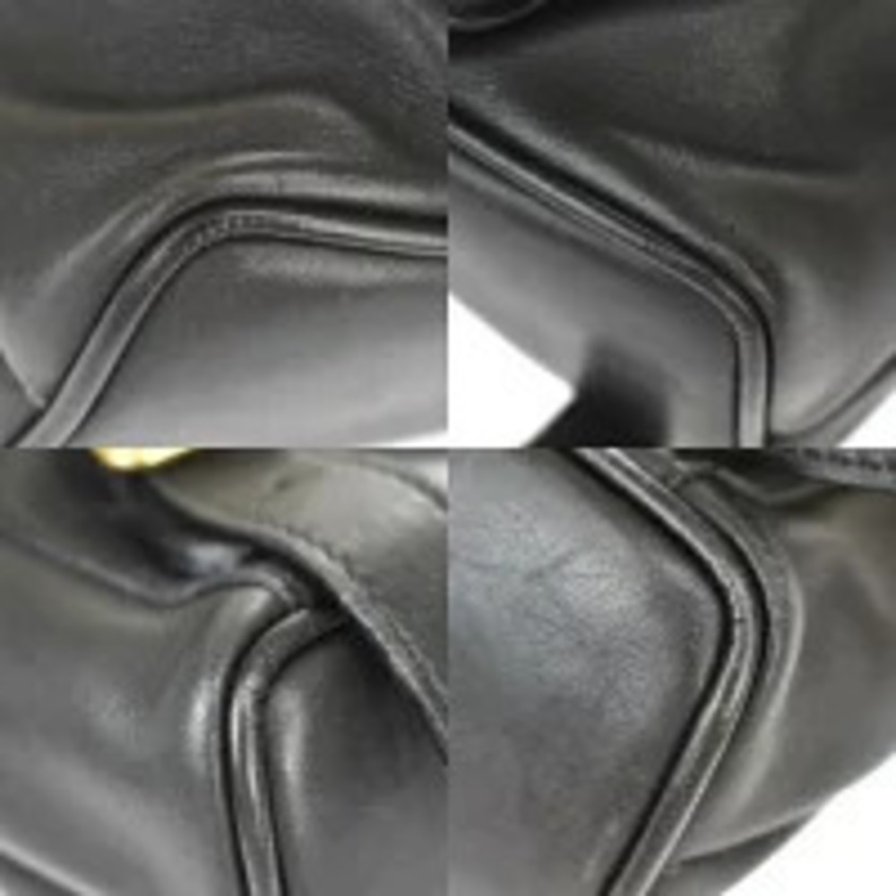 Gucci Bamboo Backpack Black Leather - Picture 6 of 7